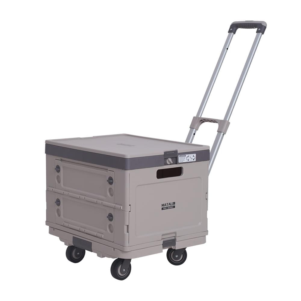 รถเข็นอเนกประสงค์พับได้พร้อมกล่อง MATALL PRO BE SC+02 60 กก. สีเบจ_1