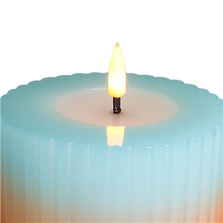 เทียนตกแต่ง LED CLAIRE WAVY 5 ซม. สีฟ้า/ส้ม_2