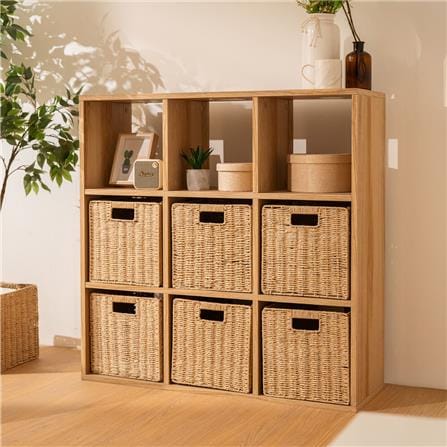 ชั้นวางของโล่ง 9 ช่อง KONCEPT KORA 19231437 97 ซม. สีลินเบิร์กโอ๊ค_4