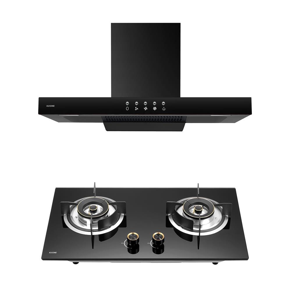 เตาฝัง+เครื่องดูดควัน KUCINE BLAZE-2G+BREEZE90