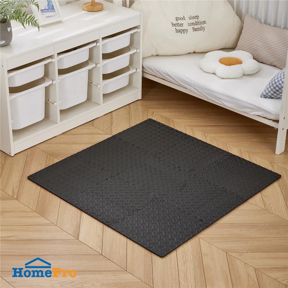 แผ่นรองนั่ง JIGSAW HOME LIVING STYLE BASE 32x32 ซม. สีดำ (แพ็ก 9 ชิ้น)