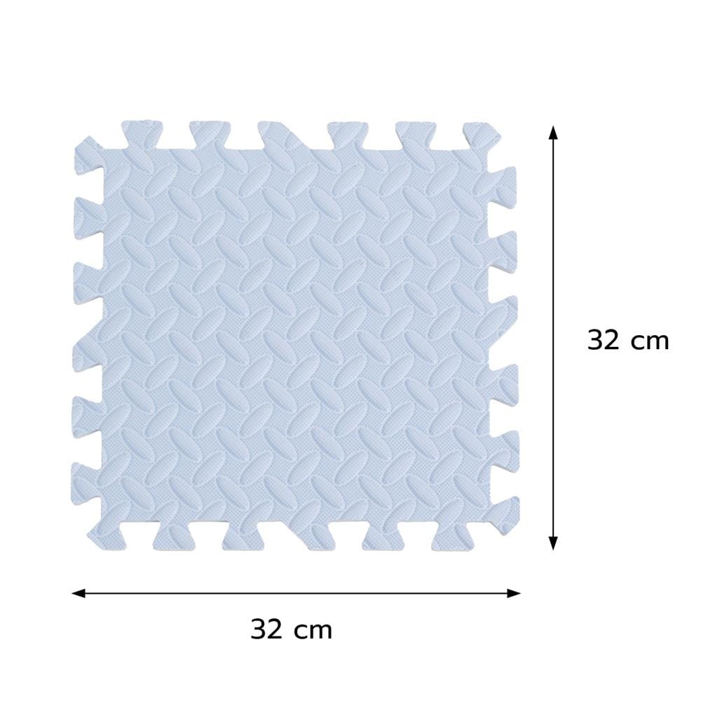แผ่นรองนั่ง JIGSAW HOME LIVING STYLE BASE 32x32 ซม. สีฟ้า (แพ็ก 9 ชิ้น)