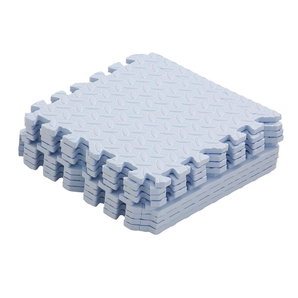 แผ่นรองนั่ง JIGSAW HOME LIVING STYLE BASE 32x32 ซม. สีฟ้า (แพ็ก 9 ชิ้น)
