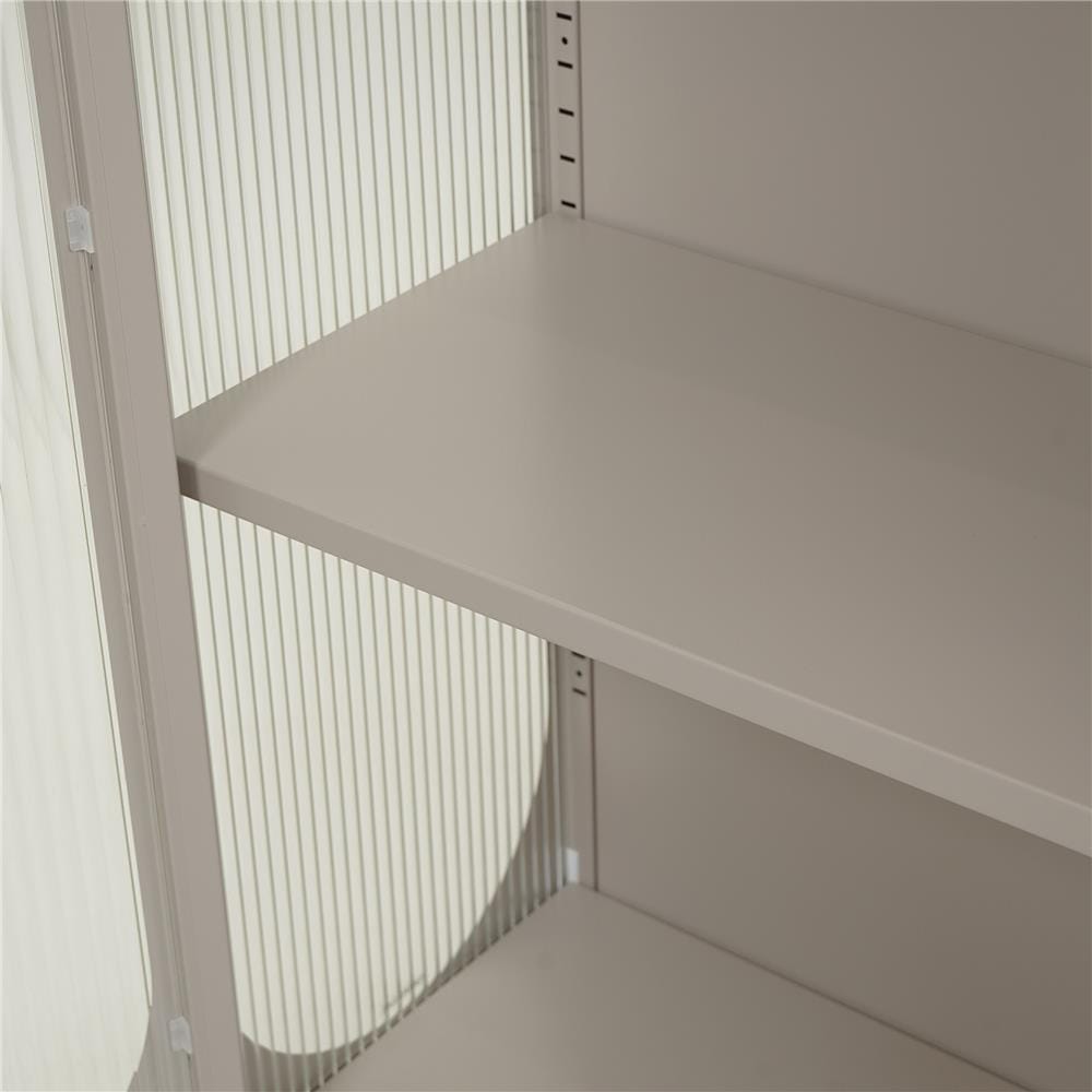 ตู้โชว์ 2 บานเปิด FURDINI ARCO 80 ซม. สีเทา