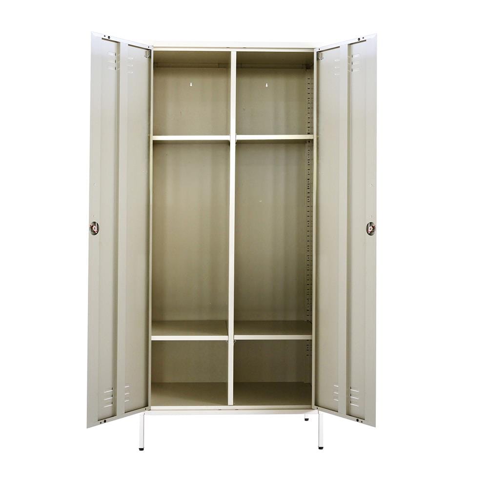 ตู้เสื้อผ้าเหล็ก 2 บานเปิด FURDINI NOVA 80 ซม. สีขาว