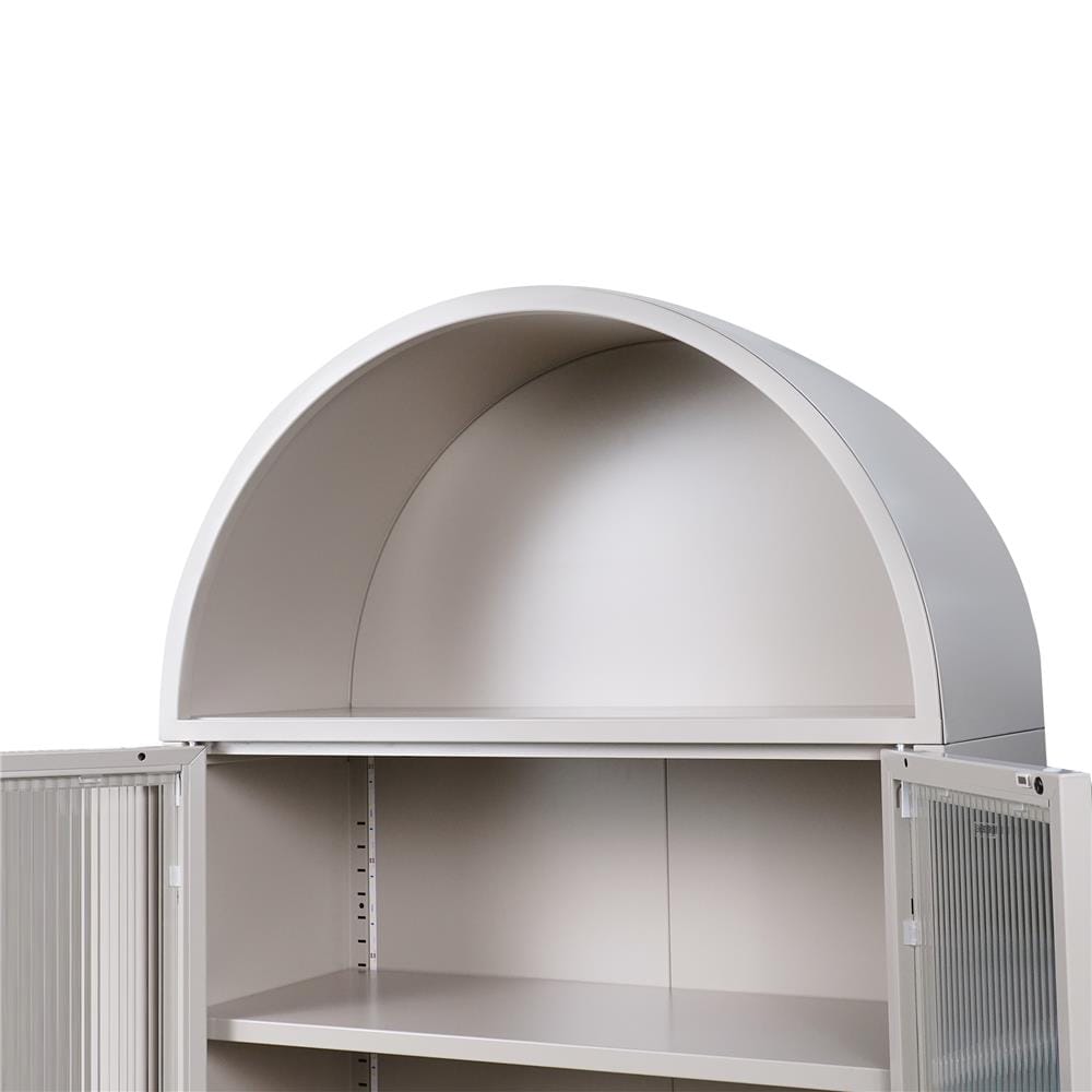 ตู้โชว์ 2 บานเปิด FURDINI ARCO 75 ซม. สีเทา