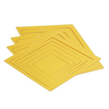 สติ๊กเกอร์ D.I.Y WALL HOME LIVING STYLE WALL 20x20 ซม. สีทอง (แพ็ก 24 ชิ้น)_2