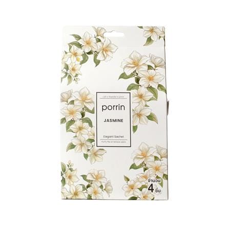 ถุงหอมปรับอากาศ PORRIN JASMINE 20 กรัม (แพ็ก 4 ชิ้น)_0