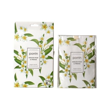 ถุงหอมปรับอากาศ PORRIN ENGLISH PEAR&FRESSIA 20 กรัม (แพ็ก 4 ชิ้น)_3
