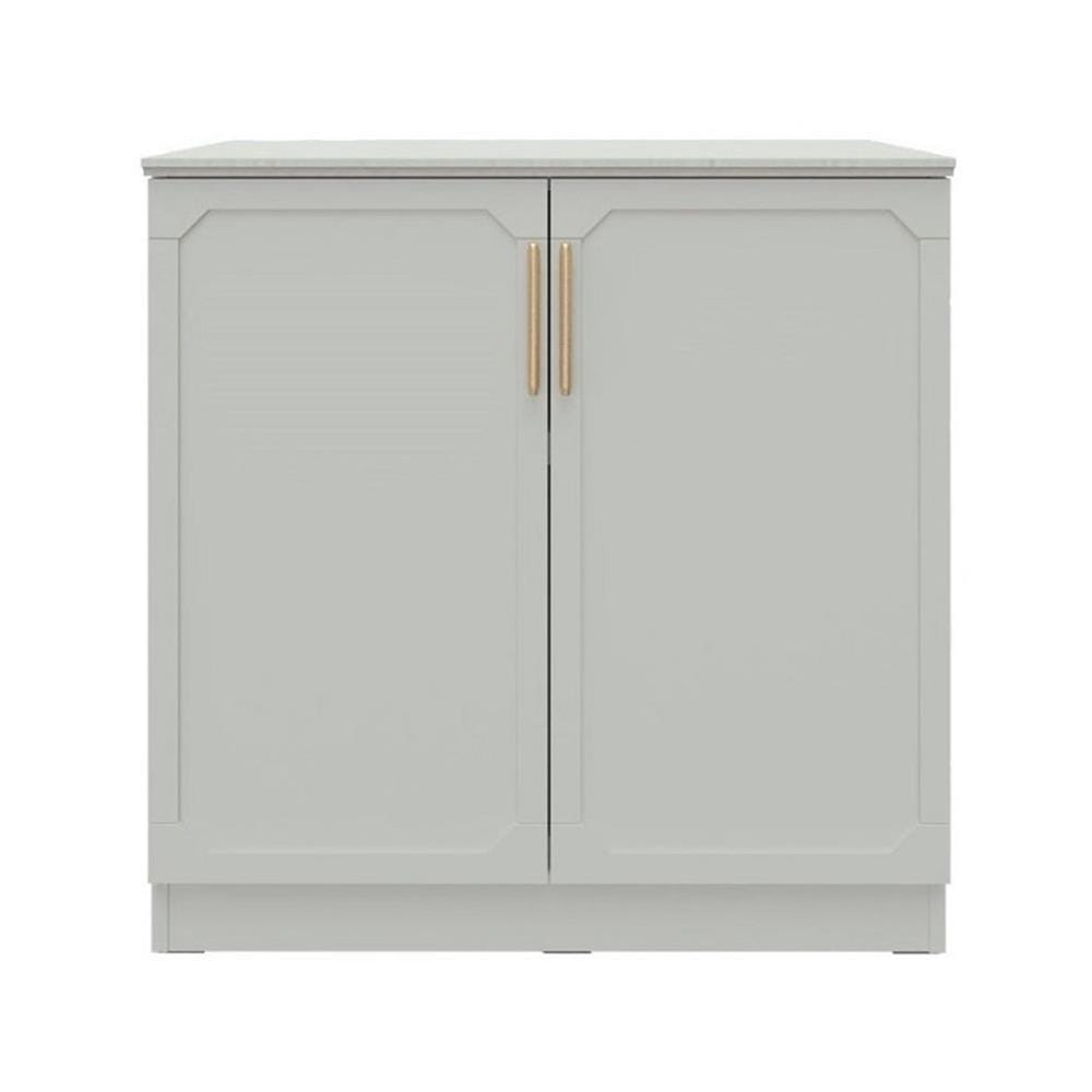 ตู้เตี้ยบานเปิด SB FURNITURE QUINN 19228845 80 ซม. สีเทาอ่อน