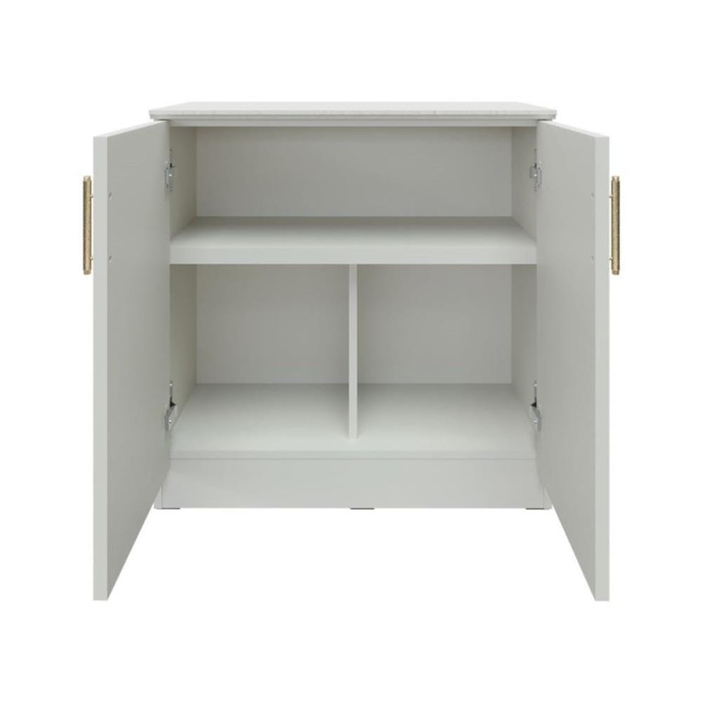 ตู้เตี้ยบานเปิด SB FURNITURE QUINN 19228845 80 ซม. สีเทาอ่อน