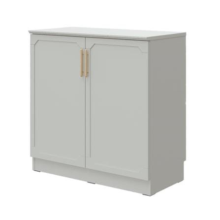 ตู้เตี้ยบานเปิด SB FURNITURE QUINN 19228845 80 ซม. สีเทาอ่อน_0