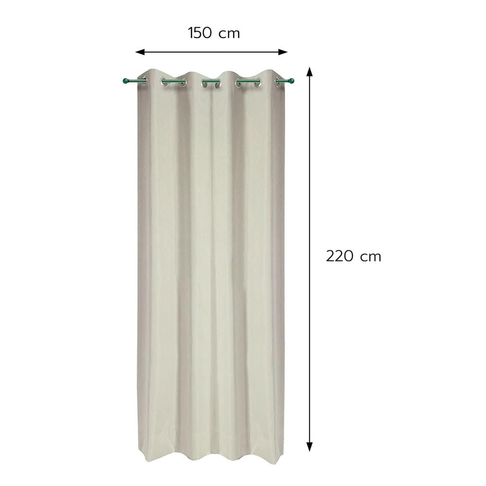 ผ้าม่าน EYELET HOME LIVING STYLE ADAM UV 150x220 ซม. สีครีม