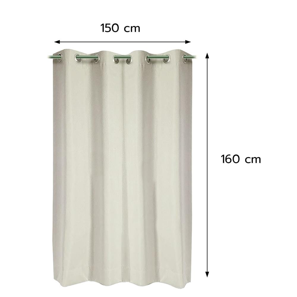 ผ้าม่าน EYELET HOME LIVING STYLE ADAM UV 150x160 ซม. สีครีม