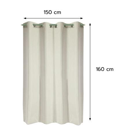 ผ้าม่าน EYELET HOME LIVING STYLE ADAM UV 150x160 ซม. สีครีม_5