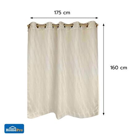ผ้าม่าน EYELET HOME LIVING STYLE LIMO UV 175x160 ซม. สีครีม_7