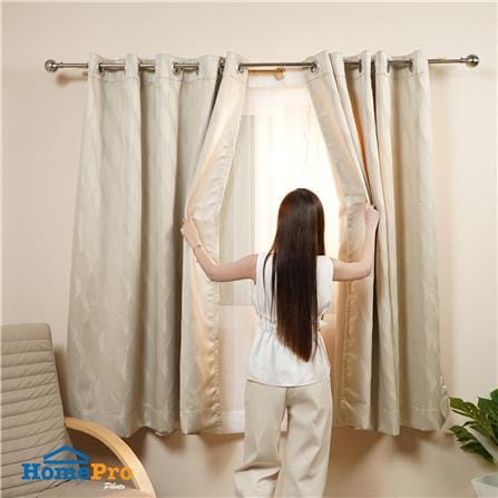 ผ้าม่าน EYELET HOME LIVING STYLE LIMO UV 175x160 ซม. สีครีม_5