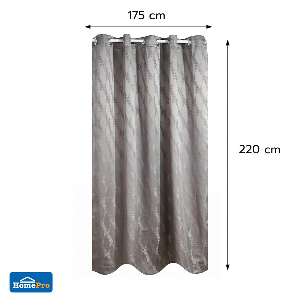 ผ้าม่าน EYELET HOME LIVING STYLE LIMO UV 175x220 ซม. สีเทา