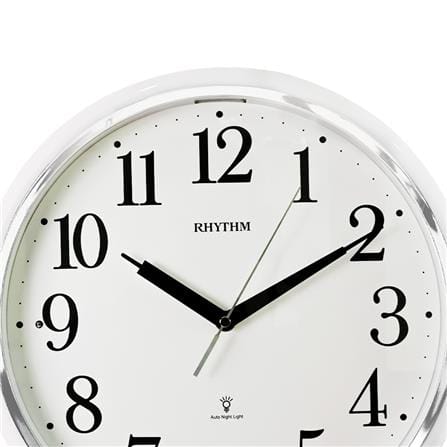 นาฬิกาแขวน RHYTHM CMG633NR03 13 นิ้ว สีเงิน_2
