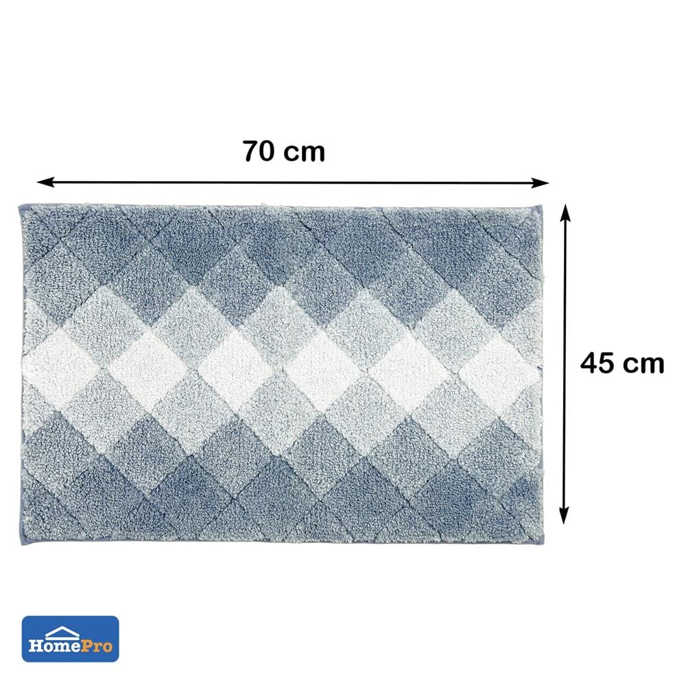 พรม HOME LIVING STYLE DIAMOND 45x70 ซม. สีฟ้า