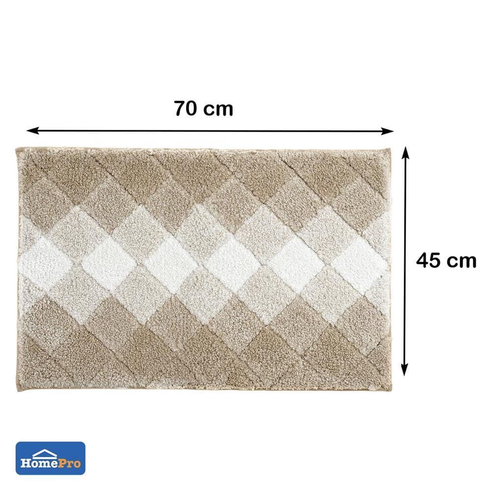 พรม HOME LIVING STYLE DIAMOND 45x70 ซม. สีครีม