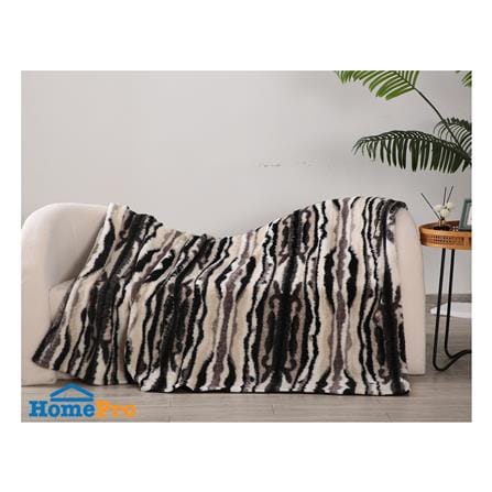 ผ้าห่ม BENETTA RIPPLE 70x90 นิ้ว สี BROWN_6