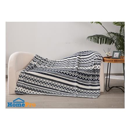 ผ้าห่ม HOME LIVING STYLE ARROW 60x80 นิ้ว สี NAVY & WHITE_6