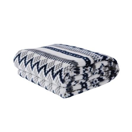 ผ้าห่ม HOME LIVING STYLE ARROW 60x80 นิ้ว สี NAVY & WHITE_0