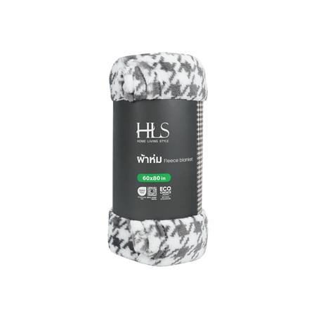ผ้าห่ม HOME LIVING STYLE METRO 60x80 นิ้ว สี BLACK&WHITE_4
