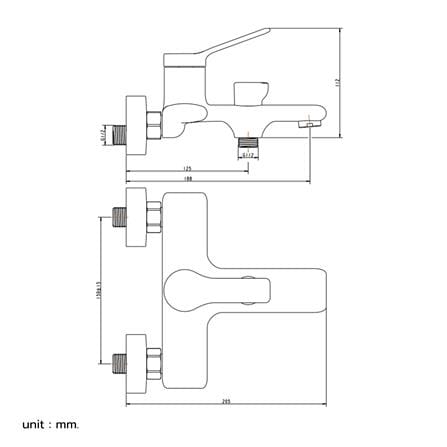 ก๊อกผสมอ่างอาบ NOVABATH NVB-4050_1