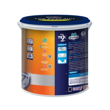 สีน้ำทาภายนอก ชนิดกึ่งเงา BEGER TEX 2IN1 BASE C 3.5 ลิตร_2