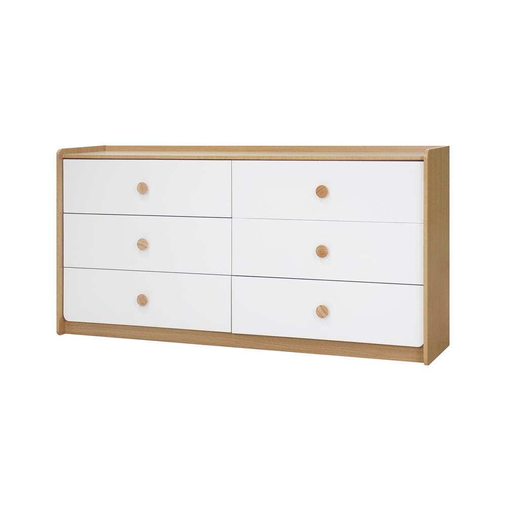ตู้ลิ้นชัก 6 ลิ้นชัก FURDINI MARU 160 ซม. สี NT OAK/ขาว