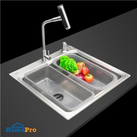 ซิงค์ฝัง 1 หลุม MEX BIX50BM-MF 51.5 ซม. สีเงิน_3