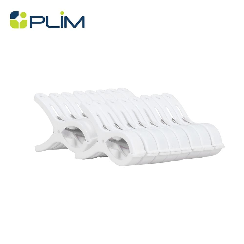 กิ๊บหนีบผ้านวม PLIM LUCKY สีขาว (แพ็ก 16 ชิ้น)