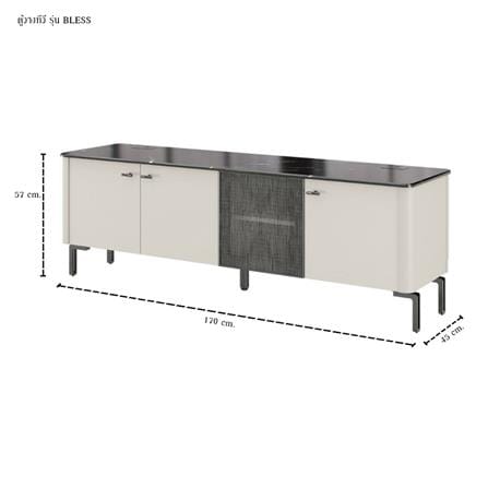 ตู้วางทีวี SB FURNITURE BLESS 19248747 170 ซม. สีเบจ_6