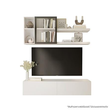 ชุดตู้วางทีวี SB BUILT IN WISEST 19238496 180 ซม. สีขาว_0