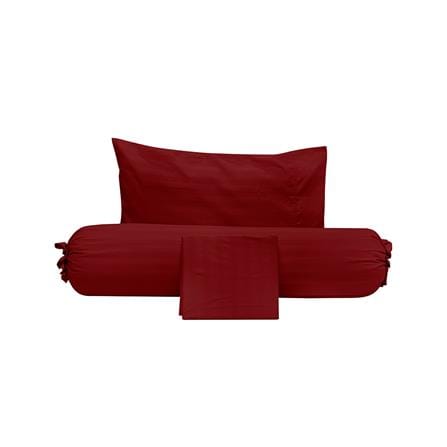 ชุดผ้าปูที่นอน 3.5 ฟุต (ชุด 3 ชิ้น) PICASSO SMILE สี BURGUNDY_2
