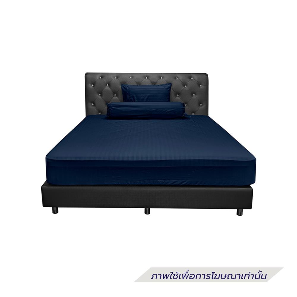 ชุดผ้าปูที่นอน 3.5 ฟุต (ชุด 3 ชิ้น) PICASSO SMILE สี NAVY BLUE