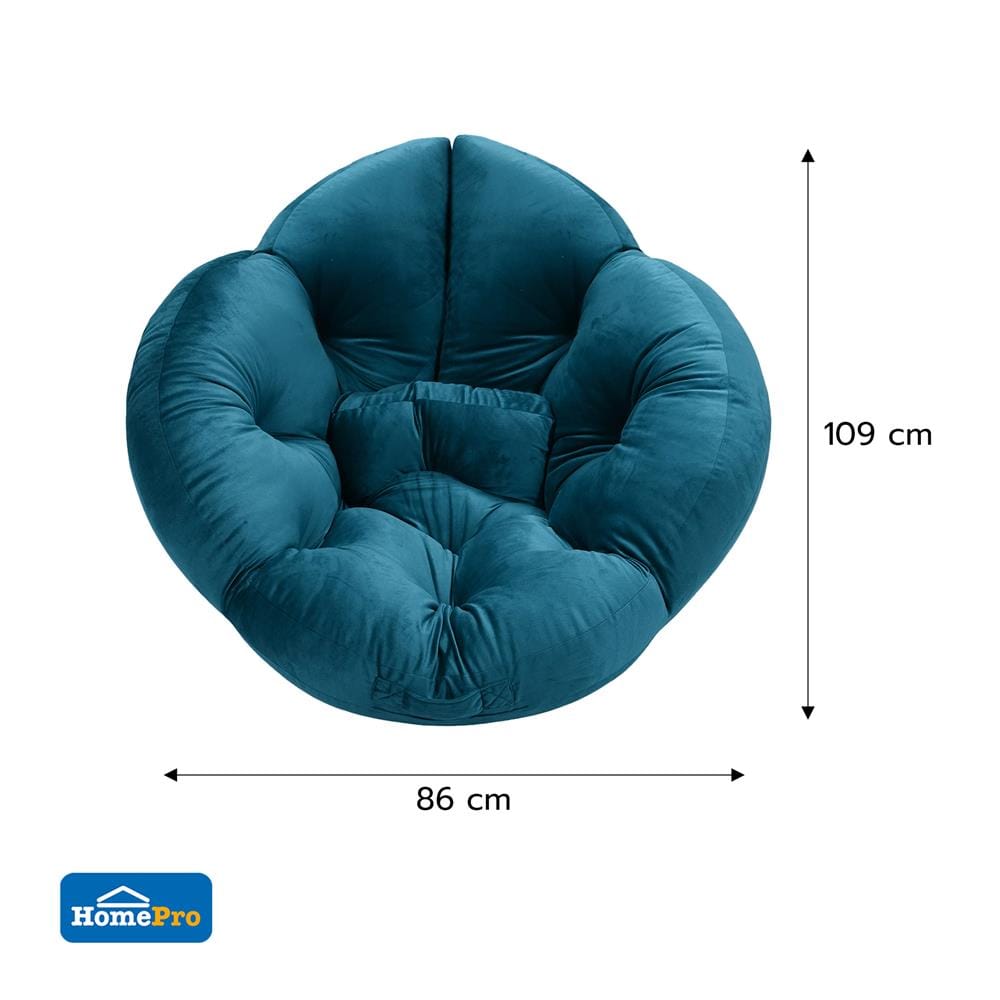 เบาะรองนั่ง HOME LIVING STYLE FLOWER 34x43 นิ้ว สีเขียวเข้ม