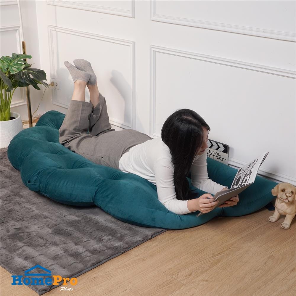 เบาะรองนั่ง HOME LIVING STYLE FLOWER 34x43 นิ้ว สีเขียวเข้ม