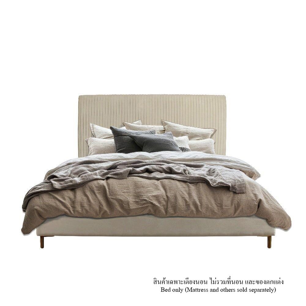 เตียง 5 ฟุต SB FURNITURE GRACELYN 19236491 สีครีม
