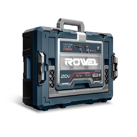 ชุดสว่านกระแทกและไขควงกระแทกไร้สาย (พร้อมแบตเตอรี่) ROWEL RW-CSD202 20 โวลต์_1