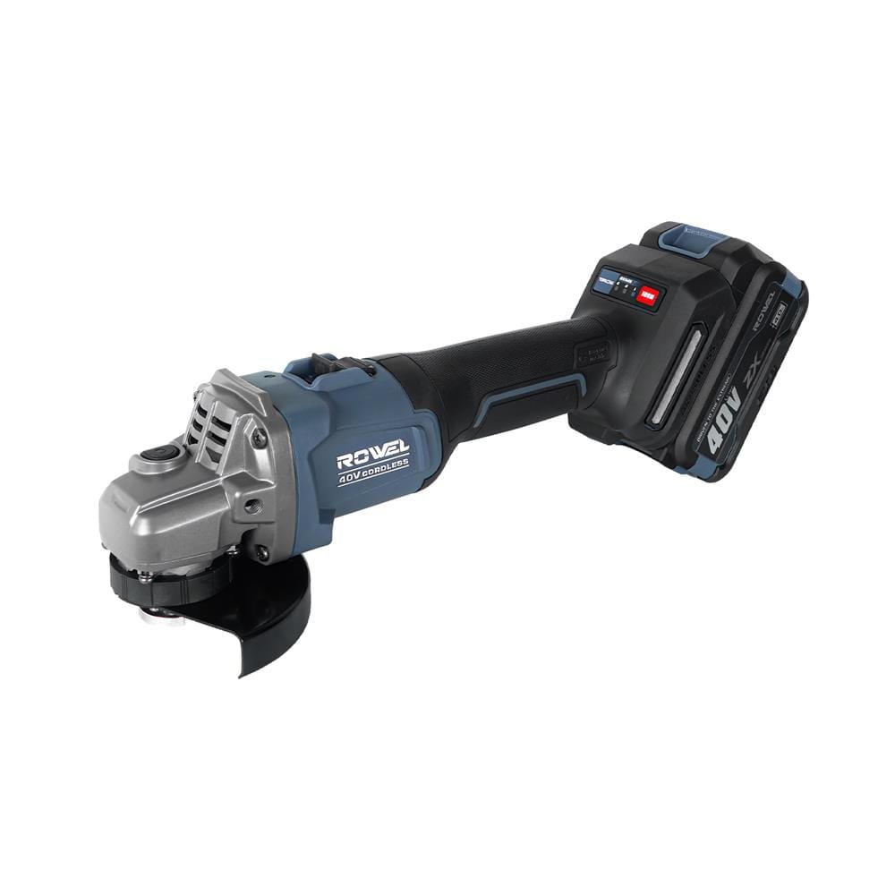 เครื่องเจียรไร้สาย 4 นิ้ว (พร้อมแบตเตอรี่) ROWEL DGD100ZX 40 โวลต์