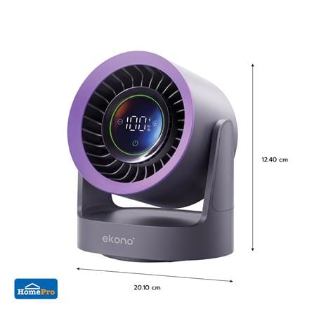 พัดลมพกพา 5 นิ้ว EKONO EK-PTB18GY สีเทา_1