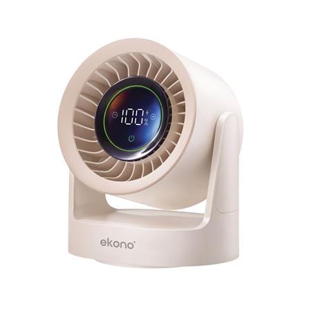 พัดลมพกพา 5 นิ้ว EKONO EK-PTB18CM สีครีม_0