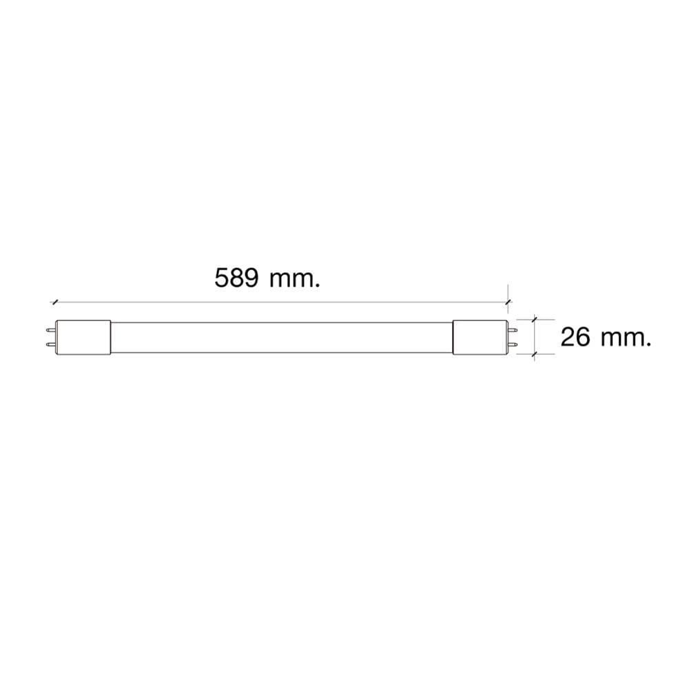 หลอด LED HI-TEK T8 ECO DE 9 วัตต์ DAYLIGHT G13