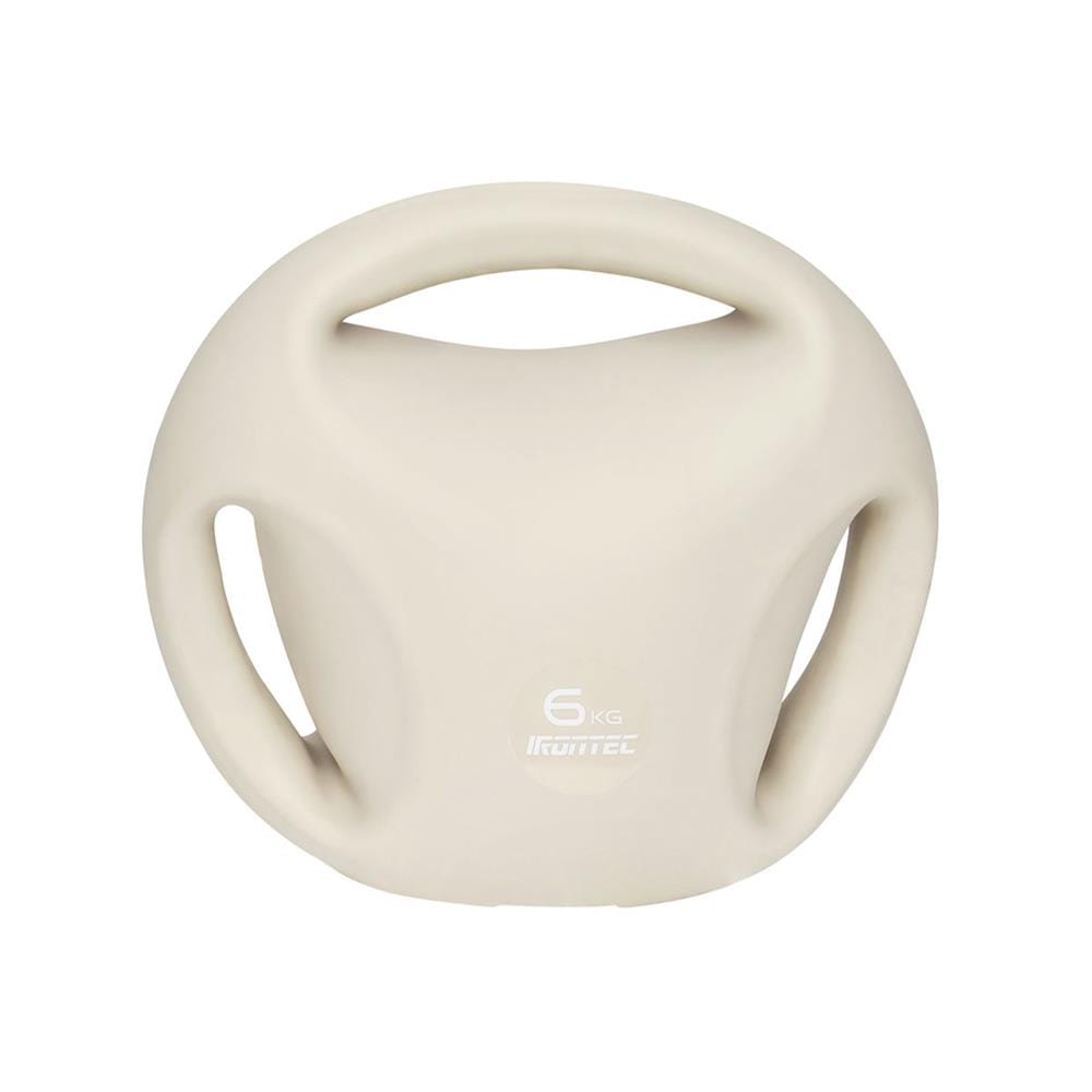 เคตเทิลเบลแบบนุ่ม IRONTEC 3-HAND 6 กก. สีครีม