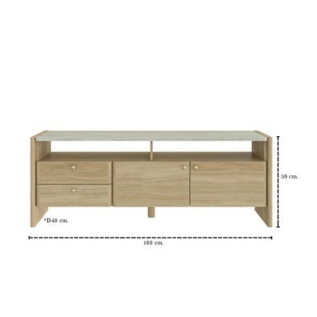 ตู้วางทีวี SB FURNITURE VELIN 19250567 160 ซม. สีวัลเลย์โอ๊ค_4