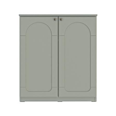 ตู้เตี้ยบานเปิด SB FURNITURE CLIA 19249163 80 ซม. สีพิวเตอร์ เกรย์_1