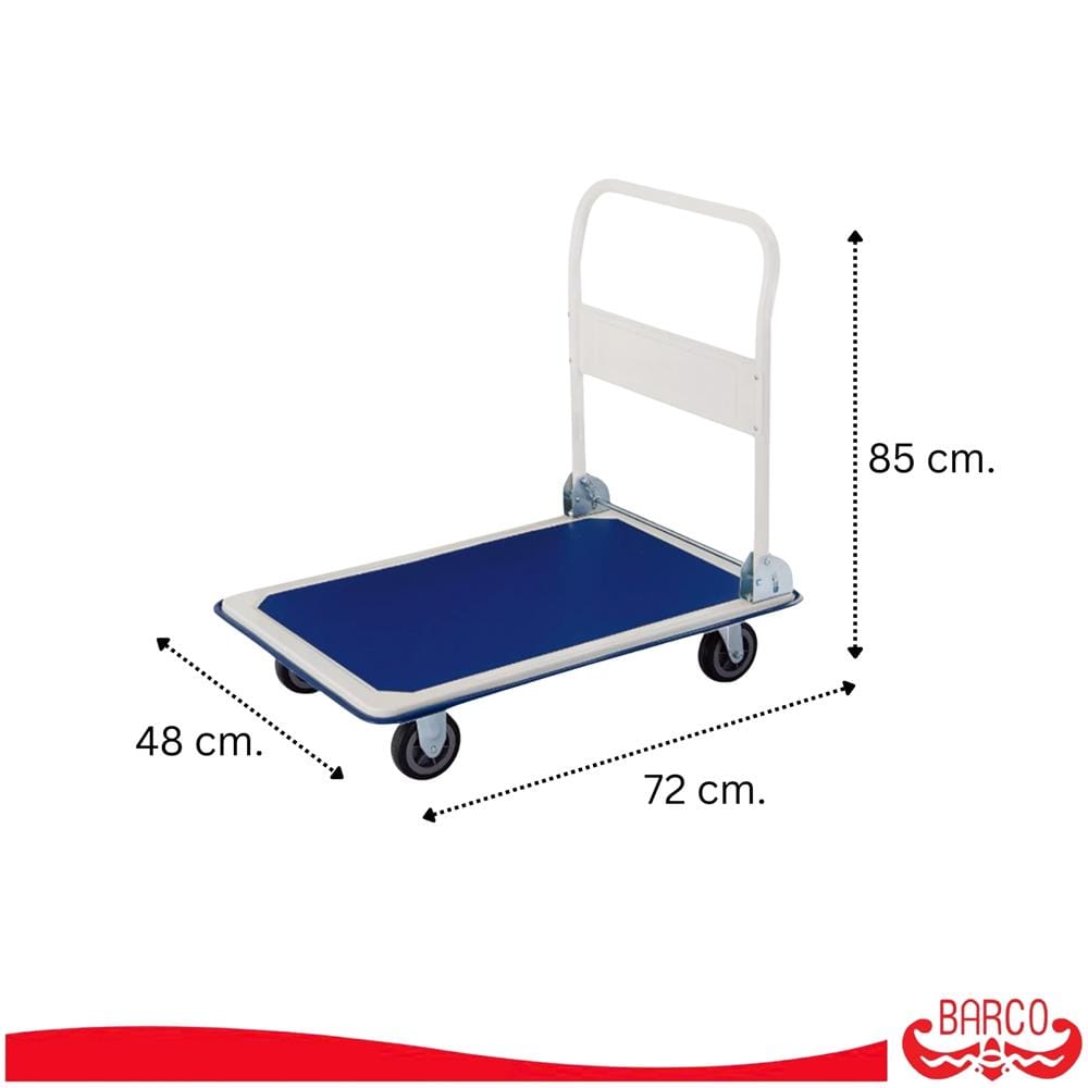 รถเข็นอเนกประสงค์ 4 ล้อ BARCO FOCA-005-WHT 150 กก.